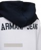  Armani Jeans bluza męska duże logo z kapturem bawełniana